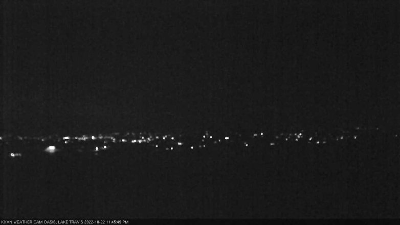 Lake Travis webcam, October 22, 2022 11:45 PM CT