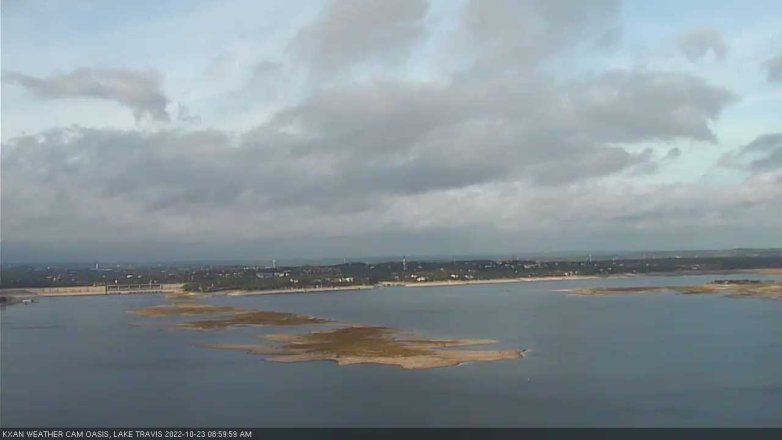Lake Travis webcam, October 23, 2022 9:00 AM CT