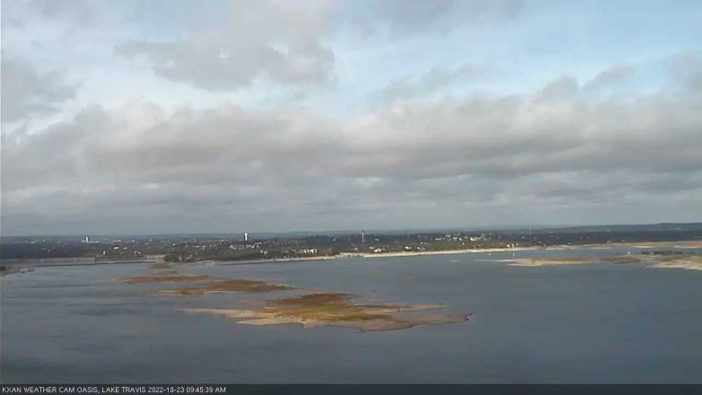 Lake Travis webcam, October 23, 2022 9:45 AM CT