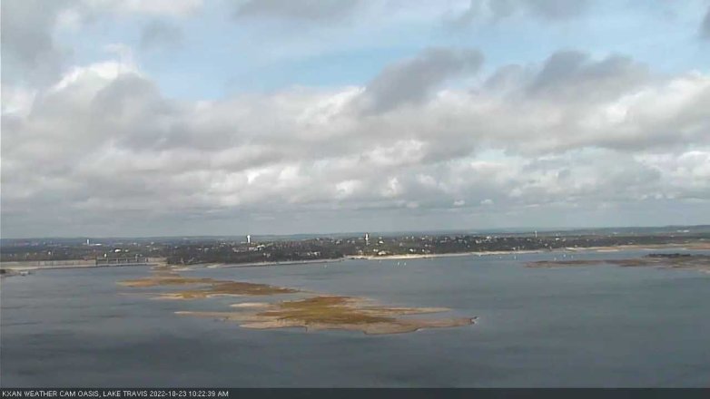 Lake Travis webcam, October 23, 2022 10:25 AM CT