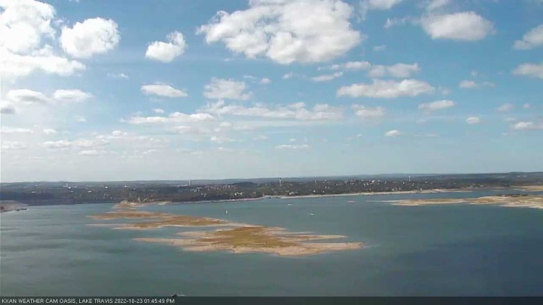 Lake Travis webcam, October 23, 2022 1:45 PM CT