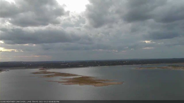 Lake Travis webcam, October 23, 2022 5:45 PM CT