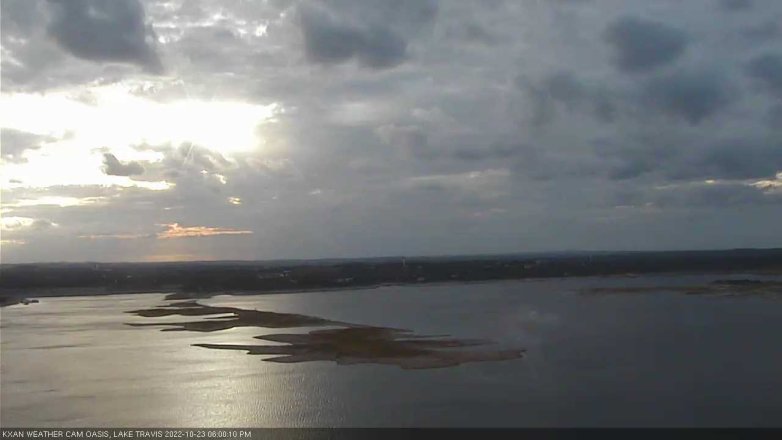 Lake Travis webcam, October 23, 2022 6:00 PM CT