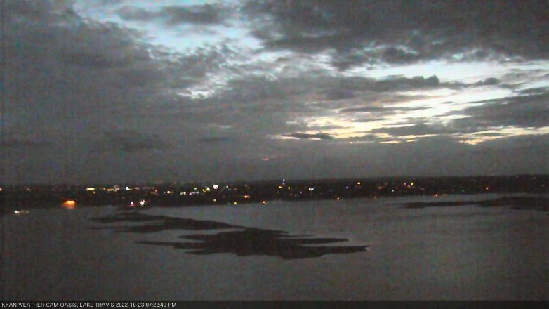 Lake Travis webcam, October 23, 2022 7:25 PM CT