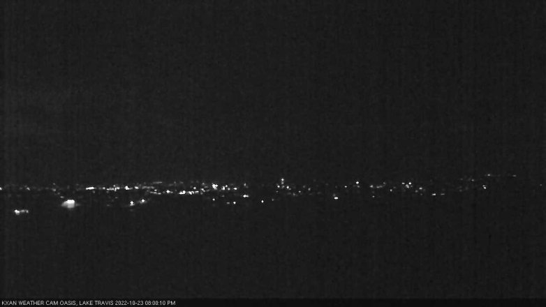 Lake Travis webcam, October 23, 2022 8:00 PM CT