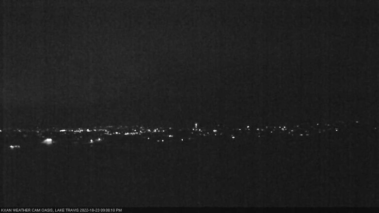 Lake Travis webcam, October 23, 2022 9:00 PM CT