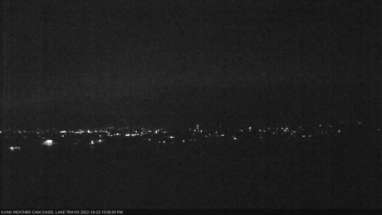 Lake Travis webcam, October 23, 2022 10:00 PM CT