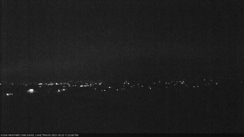 Lake Travis webcam, October 23, 2022 11:25 PM CT