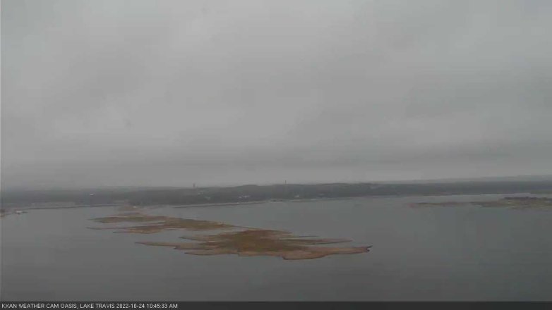 Lake Travis webcam, October 24, 2022 10:45 AM CT