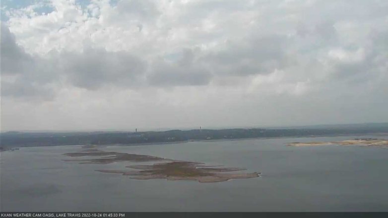 Lake Travis webcam, October 24, 2022 1:45 PM CT