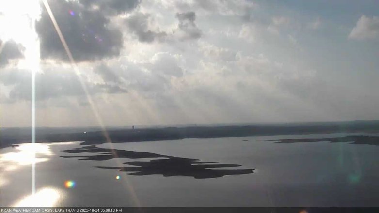 Lake Travis webcam, October 24, 2022 5:00 PM CT