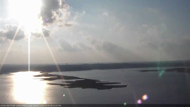 Lake Travis webcam, October 24, 2022 5:25 PM CT