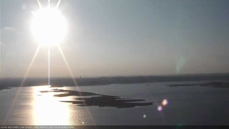 Lake Travis webcam, October 24, 2022 5:45 PM CT
