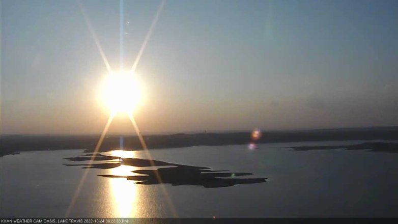 Lake Travis webcam, October 24, 2022 6:25 PM CT