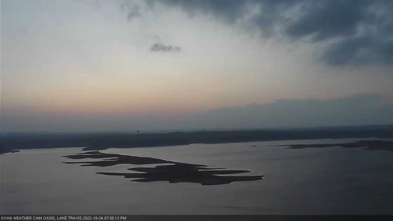 Lake Travis webcam, October 24, 2022 7:00 PM CT