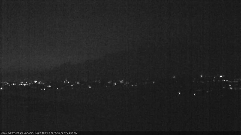 Lake Travis webcam, October 24, 2022 7:45 PM CT