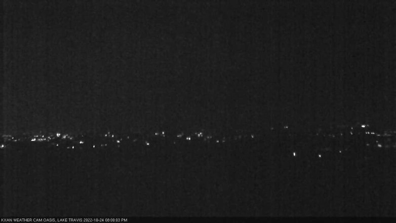 Lake Travis webcam, October 24, 2022 8:00 PM CT