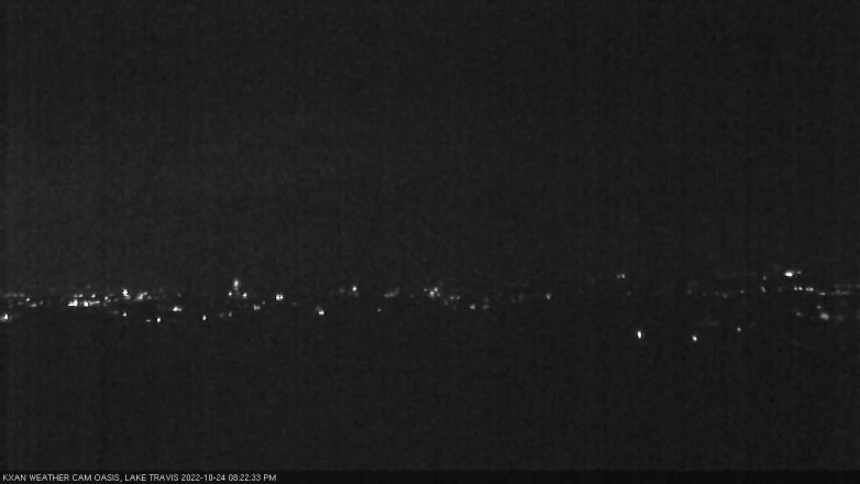 Lake Travis webcam, October 24, 2022 8:25 PM CT