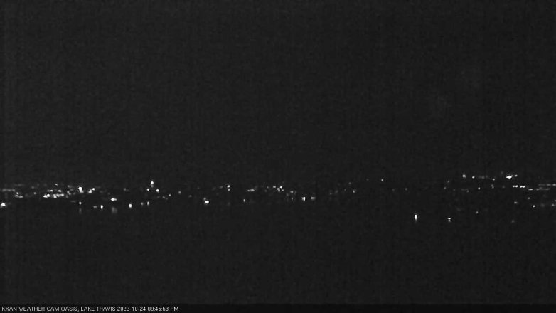 Lake Travis webcam, October 24, 2022 9:45 PM CT