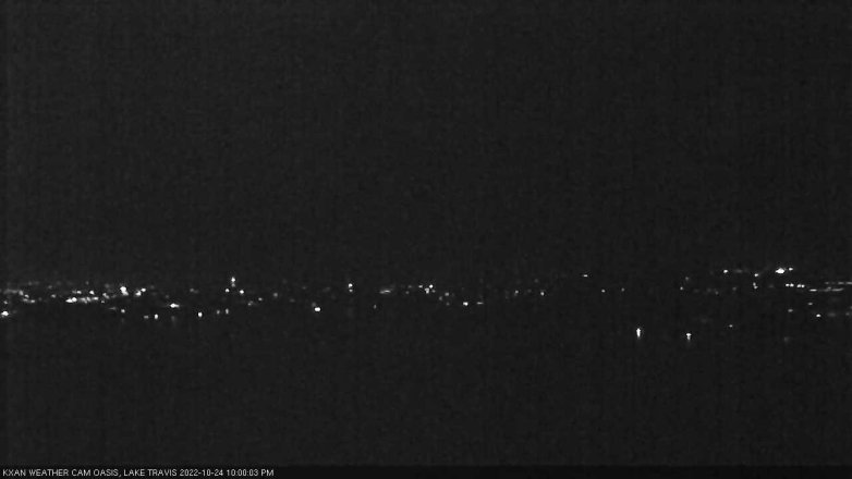 Lake Travis webcam, October 24, 2022 10:00 PM CT