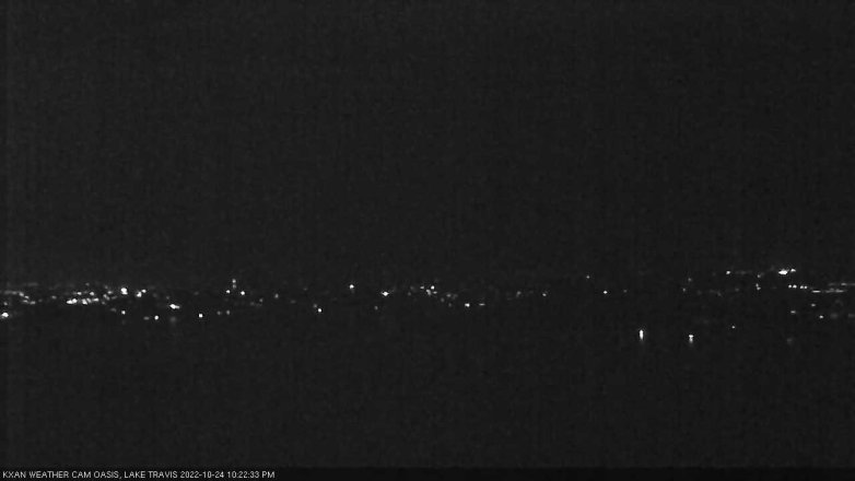 Lake Travis webcam, October 24, 2022 10:25 PM CT