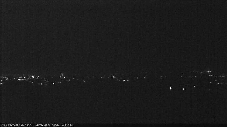 Lake Travis webcam, October 24, 2022 10:45 PM CT