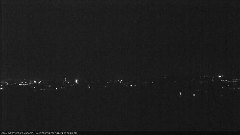 Lake Travis webcam, October 24, 2022 11:00 PM CT