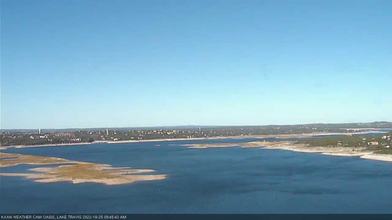 Lake Travis webcam, October 25, 2022 9:45 AM CT
