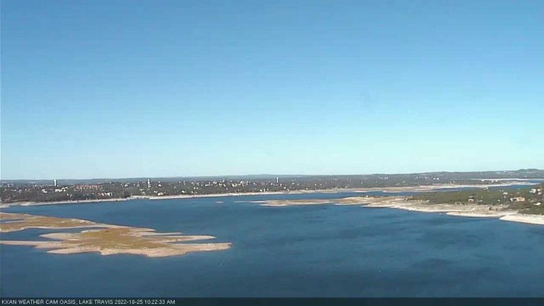 Lake Travis webcam, October 25, 2022 10:25 AM CT