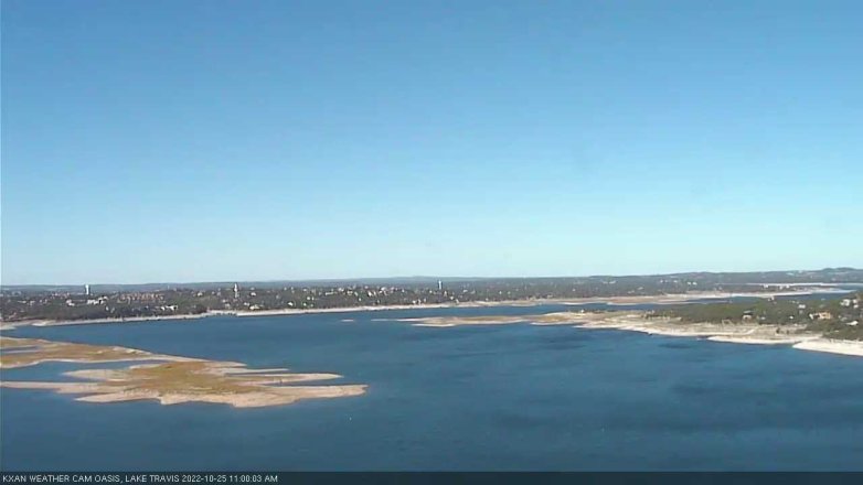 Lake Travis webcam, October 25, 2022 11:00 AM CT