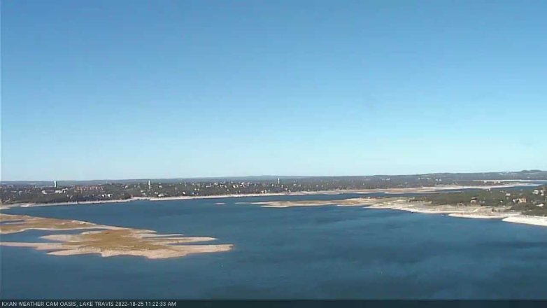 Lake Travis webcam, October 25, 2022 11:25 AM CT