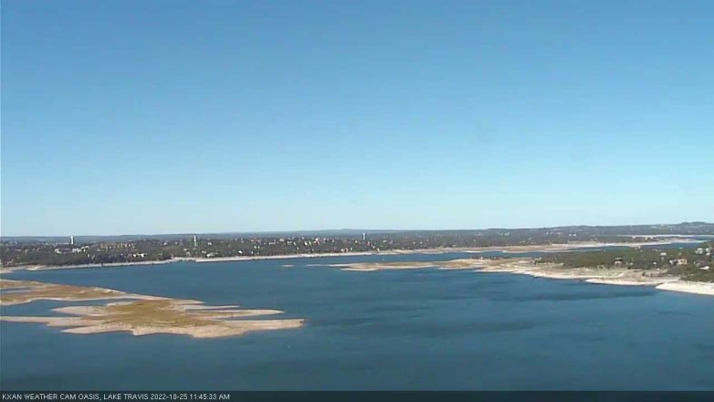 Lake Travis webcam, October 25, 2022 11:45 AM CT