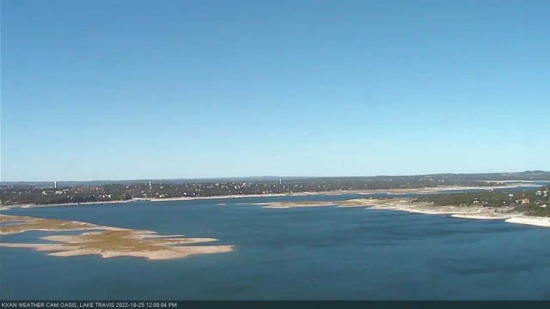 Lake Travis webcam, October 25, 2022 12:00 PM CT
