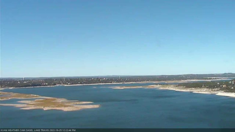 Lake Travis webcam, October 25, 2022 12:25 PM CT
