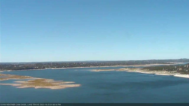 Lake Travis webcam, October 25, 2022 1:00 PM CT