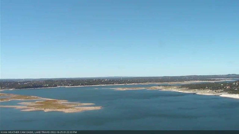 Lake Travis webcam, October 25, 2022 1:25 PM CT