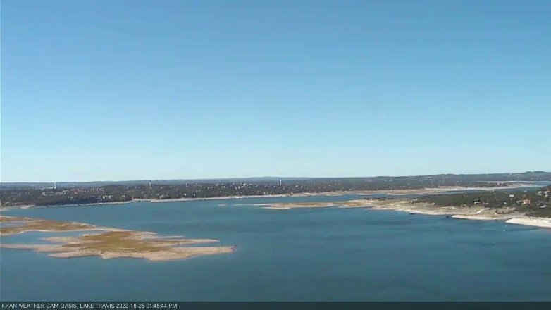 Lake Travis webcam, October 25, 2022 1:45 PM CT