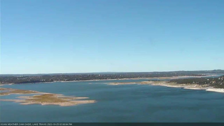 Lake Travis webcam, October 25, 2022 2:00 PM CT