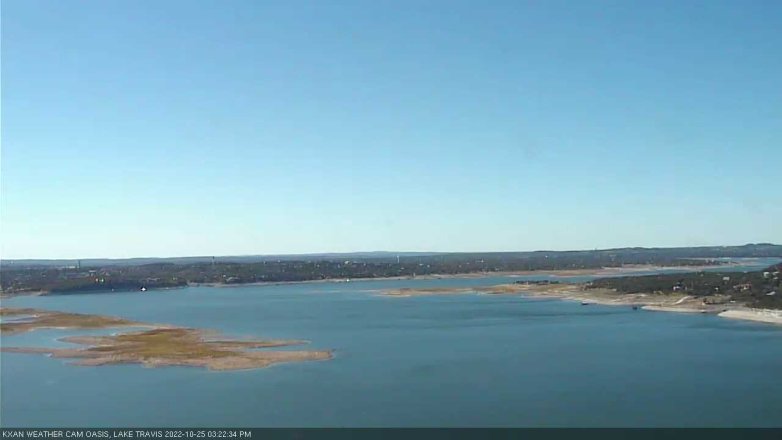 Lake Travis webcam, October 25, 2022 3:25 PM CT