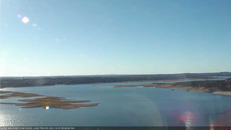 Lake Travis webcam, October 25, 2022 5:00 PM CT