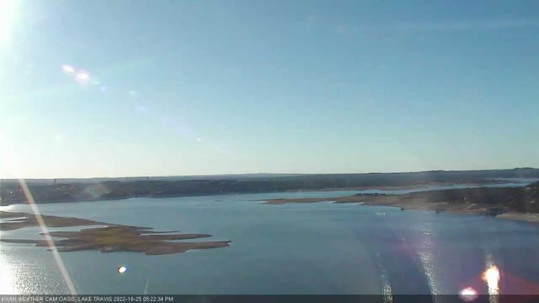 Lake Travis webcam, October 25, 2022 5:25 PM CT