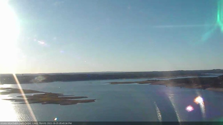 Lake Travis webcam, October 25, 2022 5:45 PM CT