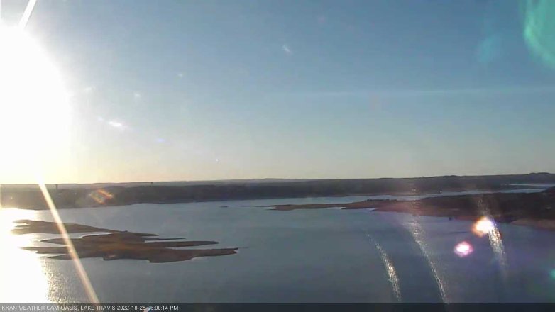 Lake Travis webcam, October 25, 2022 6:00 PM CT