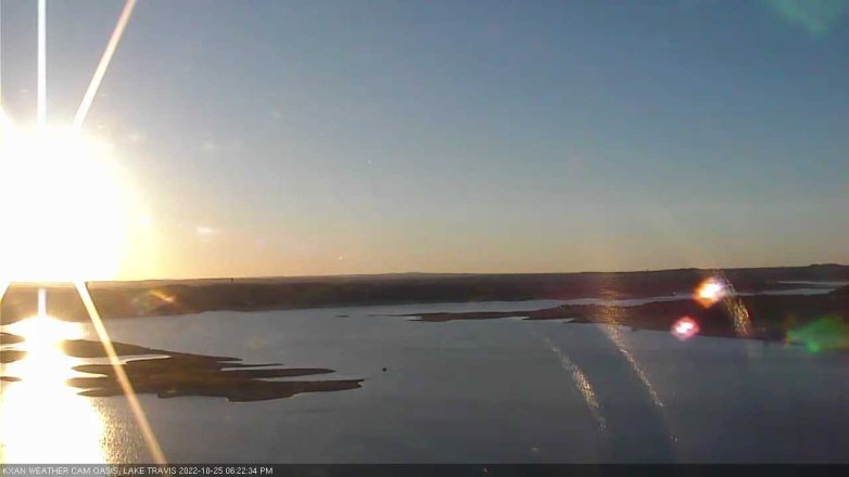 Lake Travis webcam, October 25, 2022 6:25 PM CT