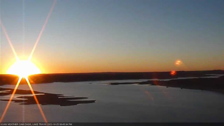 Lake Travis webcam, October 25, 2022 6:45 PM CT