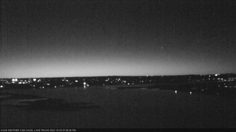 Lake Travis webcam, October 25, 2022 7:45 PM CT
