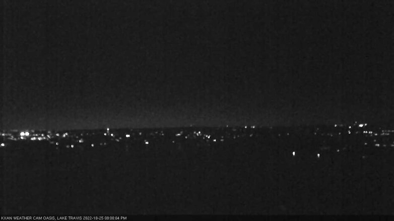 Lake Travis webcam, October 25, 2022 8:00 PM CT