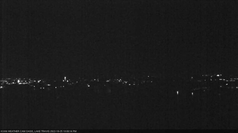 Lake Travis webcam, October 25, 2022 10:00 PM CT