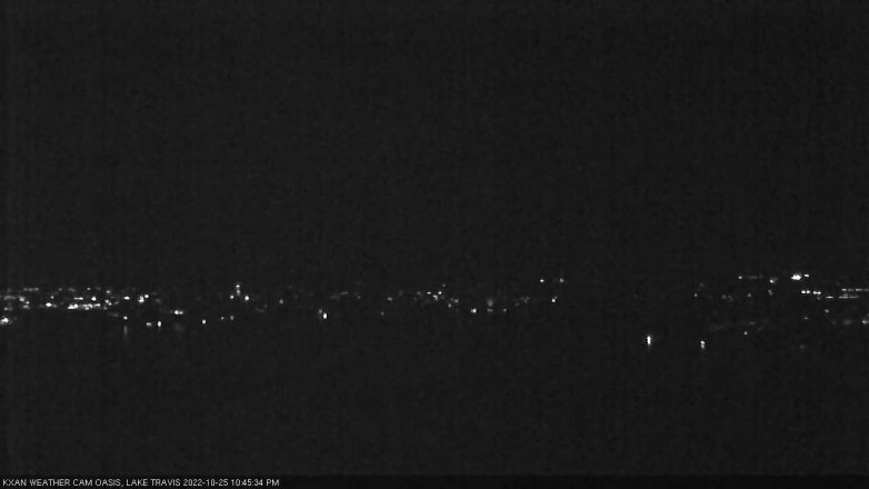 Lake Travis webcam, October 25, 2022 10:45 PM CT