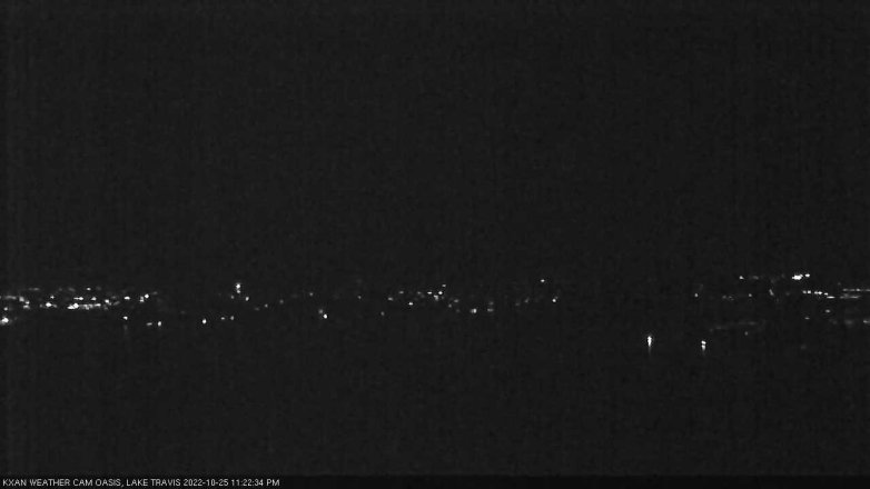 Lake Travis webcam, October 25, 2022 11:25 PM CT